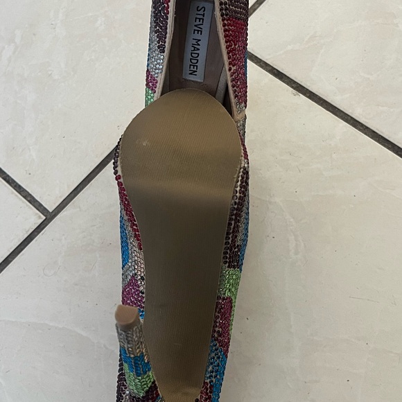 Steve Madden | Dyvinal Multicolor Rhinestone Platform Pumps Women’s Size 8 - Picture 5 of 7